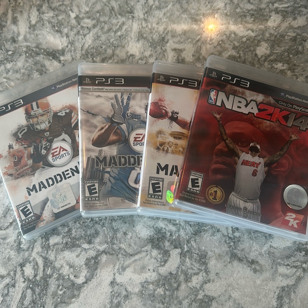 PlayStation 3 games - Madden 11 /12/13 and NBA 2K14